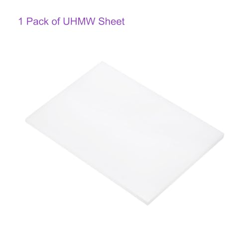Image of DMiotech 6 x 8 x 1 /4 Inch Plastic UHMW Sheets, Ultra High Molecular Weight Polyethylene, Opaque White Polyethylene Board for Automotive, Chemical, Manufacturing, DIY Home Kitchen