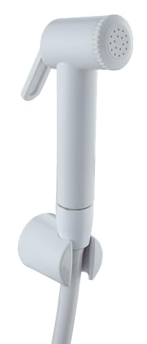 Image of Hindware Italian Collection Health Faucet for Bathroom | Made of ABS | Comes with 1-Meter PVC Tube | Eco White | Blister Packing | 1-Year Manufacturer Warranty