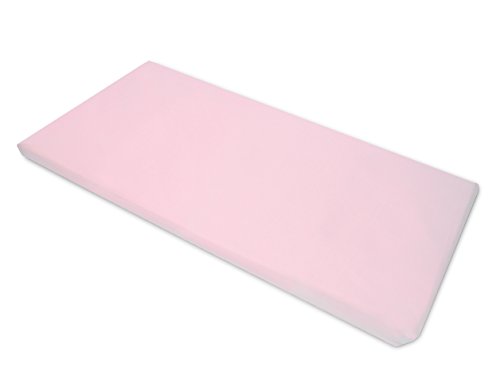 Image of American Baby Company 100% Cotton Percale Fitted Nap Mat Sheet with Elastic Corners 24 inch x 48 inch x 4 inch - Soft & Breathable Rest Mat Sheet or Nap Mat Cover for Daycare, Kindergarten & Preschool, Pink