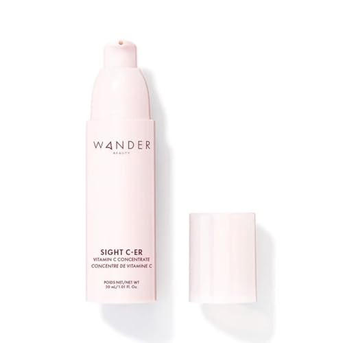 Image of Wander Beauty Sight C-er Vitamin C Concentrate - 20% Vitamin C Cream to Plump, Brighten, & Hydrate Face - Brightening Moisturizer with Vitamin E, Kakadu Plum, Niacinamide, & Hyaluronic Acid - 1.01 oz