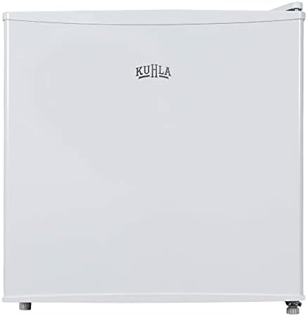 Table Top Mini Freezer 31 Litre Capacity White Freestanding Small Freezer with Adjustable Feet, Removable Shelf & Reversible Door KTTFZ0E5W