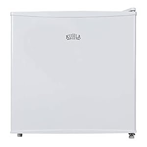 Kuhla Table Top Mini Freezer 31 Litre Capacity White Freestanding Small Freezer with Adjustable Feet, Removable Shelf & Reversible Door KTTFZ0E5W