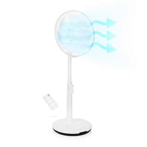Princess potente ventilador de pedestal - 24 velocidades y 4 modos - Motor DC silencioso y de bajo consumo - Conectado