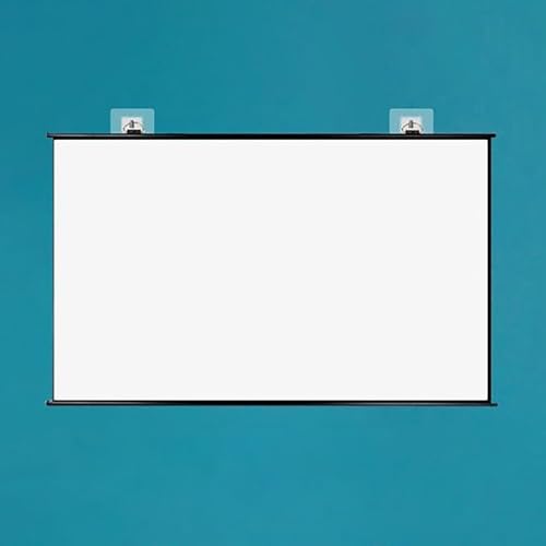 Pantalla manual retráctil para proyector 16:9 miniatura 1