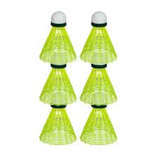 Nylon Shuttlecocks, Green, Pack of 12, 77 Medium-image-40