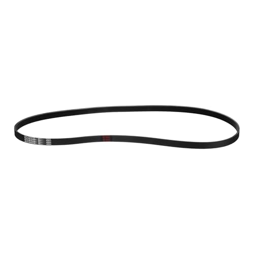 sourcing map 420J6 PJ - Cinturón acanalado en V, 6 varillas, 106,7 cm de largo x 1,4 cm de ancho x 0,4 cm de alto, cinturón de goma EPDM en V, cinturón micro V de cuña múltiple