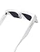 Roneyee Square Sunglasses Trendy Rectangle Shades for Men Women Oversized Stylish Retro UV Protection Fashion Acetate Designer (White)