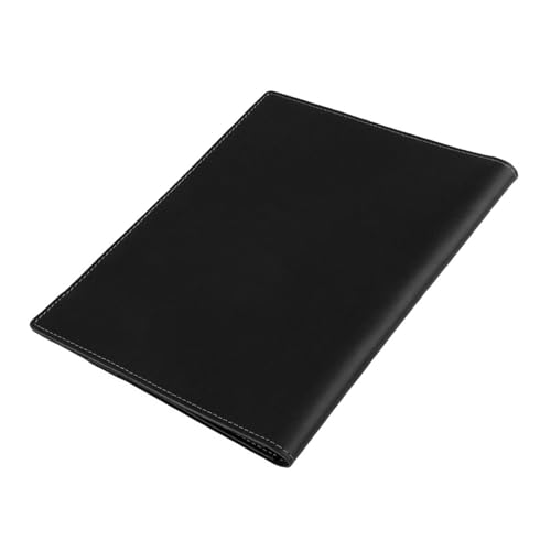Funda multifuncional de cuero para cuadernos con diseño antigolpes, textura de poliuretano, adecuada para uso profesional