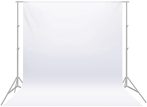 Neewer 6x9 feet/1.8x2.8 Meters Photo Studio 100 Percent Pure Polyester Collapsible Backdrop Background for Photography, Video and Television (Background Only) - White