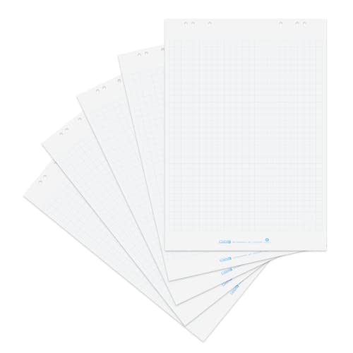 Papier recyclé pour tableau de conférence Landré recharge de 5 blocs de 20 feuilles