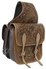 Premium Western Leather Saddle Bag for Horse Carrier Equestrian Western Horse Saddle Bag Size- Medium. Model-N0-87