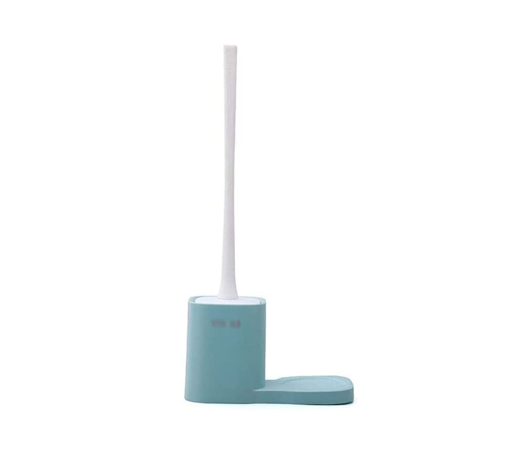 Es and Holder and Juego de Mango Largo plástico for Soporte Limpieza Inodoro TOI(Light Blue)