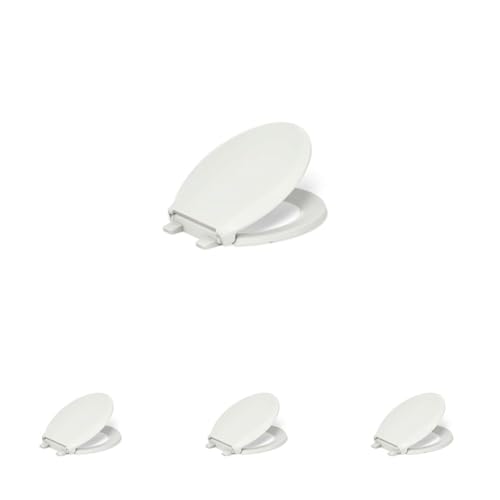 Image of KOHLER 4639-RL-NY Cachet ReadyLatch Round Toilet Seat Soft Close, Dune (Pack of 4)