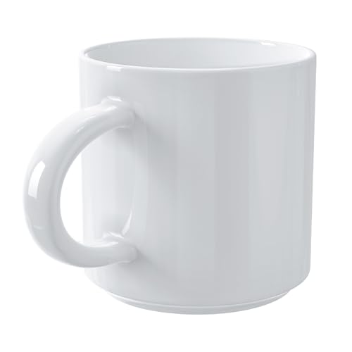 Tazza in ceramica bianca da 330 ml - Perfetta per caffè