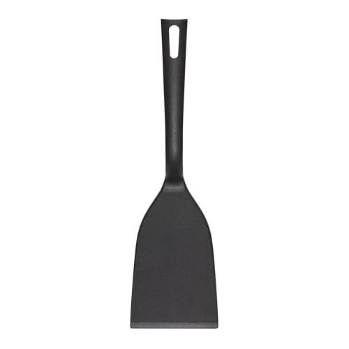 Chef Aid Nylon Flexible Turner, BPA Free Kitchen Spatula for use with Non-Stick Cookware, Part of a Selection of Kitchen Utensils, Black
