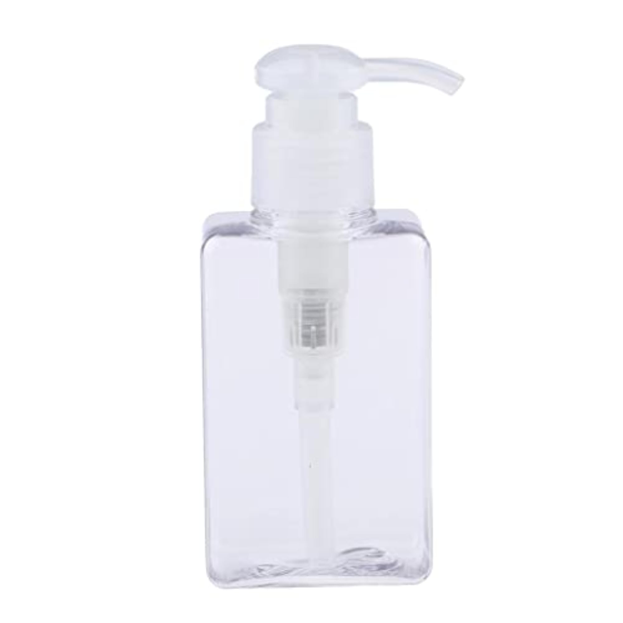 2x PETG Pump Dispenser Lotion Bottles, 100ml Clear