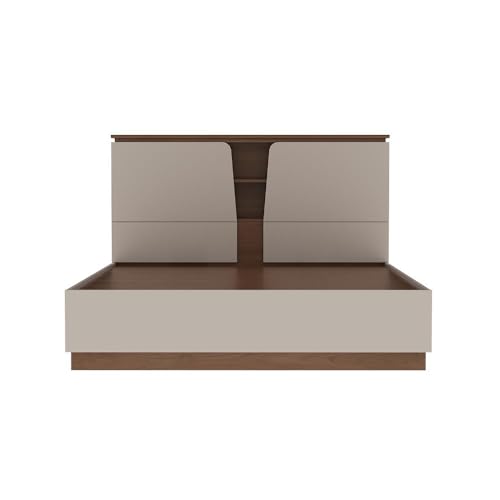 Image of Wakefit Bed | 3 Yr Warranty | Bed Queen Size, Comes with Hydraulic Storage, Noise-Free, Density: 680-750 kg /m, Termite & Borer Resistant, Fits Mattresses Up to 8 inches (Kora 78x60- Columbian Walnut)
