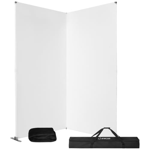 Westcott Portable V-Flat Kit with White & Black Fabrics (Includes One Frame & Two Fabric Options) - for Commercial Portrait Fashion Photography and Video Production