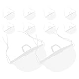 UKCOCO Transparenter Nasenschutz 10 Stück Kunststoff Wiederverwendbar für Restaurant und...
