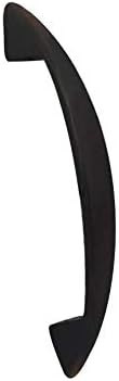 QCAA Cabinet Pull Handle, 3"(76mm) Hole Center, Zinc Die Cast, Brushed Oil Rubbed Bronze, 10 Pack, Made in Taiwan