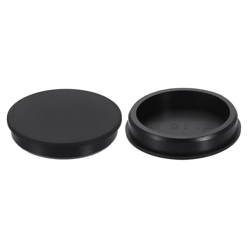 Image of uxcell 2Pcs Silicone Hole Plug, Waterproof Round Rubber Stoppers Bottle Seal Plugs Tube Pipe End Caps for 90mm /3.54 inch Hole for Bathtub Bottle, Black