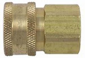Hydraulax 4EF4-B 1/2 In. Female Coupler x 1/2 In. NPTF Female (Brass)
