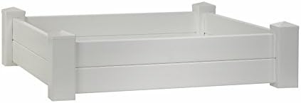 Outdoor Essentials Vinyl Raised Garden Bed, 4 by 4-Feet