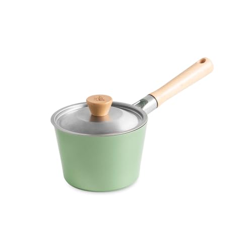 Nordic Ware Cardamom Ceramic Nonstick 1.5 Quart Saucepan with Lid by Nordic Ware - Used condition - US$48.48
