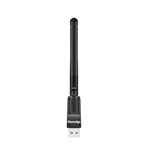 OWERSLYN   Adaptador inalámbrico WiFi USB MT7601 para decodificador DVB T2 S2, 2 dB, 150 Mbps, receptor Dongle WiFi USB 2.0, adaptador de tarjeta de red inalámbrica 2.4 G para PC de sobremesa portátil
