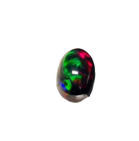 Opale noire AAA 8x12mm cabochon naturel éthiopien haut de gamme pour création de bijoux de luxe