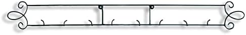 TRIPAR 4-Place Horizontal Black Plate Rack for Collectible Plates, Plaques, Dishes, & China