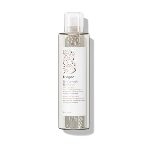 Briogeo Be Gentle Be Kind Aloe + Oat Milk Ultra Soothing Shampoo, Fragrance Free, Hypoallergenic and Dermatologist-Approved, Vegan, Phalate & Paraben-Free, 8 oz