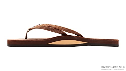 Image of Rainbow Sandals Ladies The Sand Piper Luxury Leather - Single Layer Arch w /Double Narrow 1 /3 inch Strap