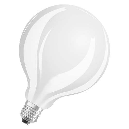 OSRAM LED Star GLOBE125, ampoule LED à filament mat en forme de globe avec un diamètre de 125mm, culot E27, blanc froid (4000K), 2452 lumen, remplace les...