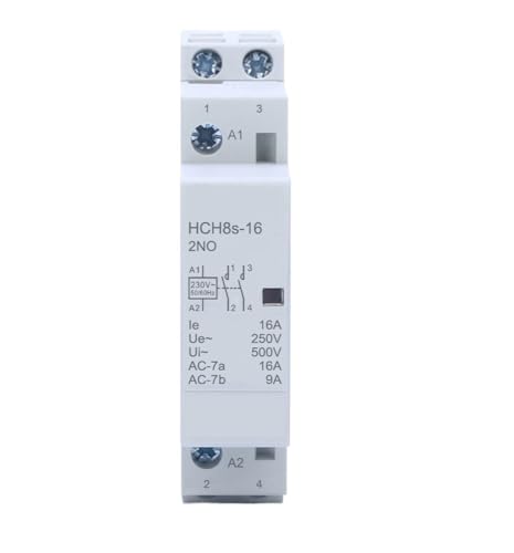 Contacteur de puissance Rail DIN HCH8s-25 2P 16A eviter les surcharges 230V
