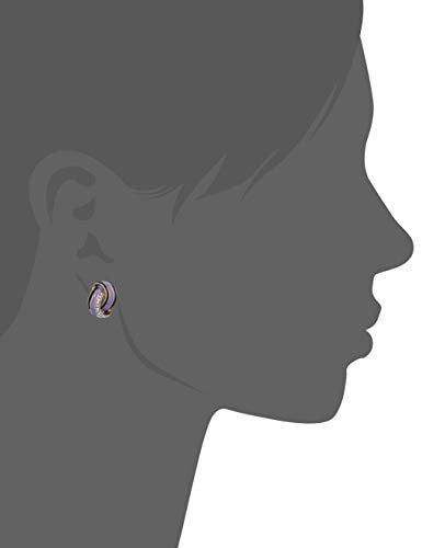 Image of Estele violet fancy designer stone studded earrings for women