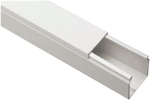 Elettrocanali Canals Floor - Canalina per cavi con coperchio, 80 x 40 cm, colore: Bianco