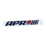 RJXIUETN 3D ABS Logo APR Emblem Letters Car Trunk Badge Decal Sticker Accessories(Black54-57CM)