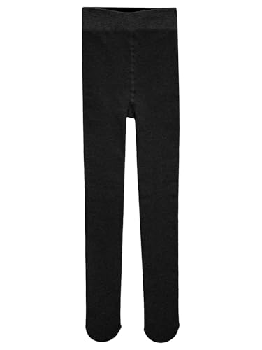 JanJean Kids Girls Ribbed Fleece-Lined Pantyhose Ballet Dance Tights Solid Color Footed Leggings Stockings School4