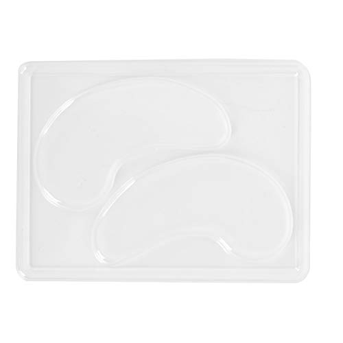 Moldes para parche de ojos parches de extensión de pestañas juego de placa de bandeja de molde de ojo de bricolaje transparente portátil 25pcs