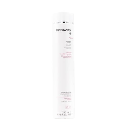 Medavita | Velour Champú Lenitivo 250 ml, Champú dermopurificante de uso frecuente, pH 5,5, Made in Italy