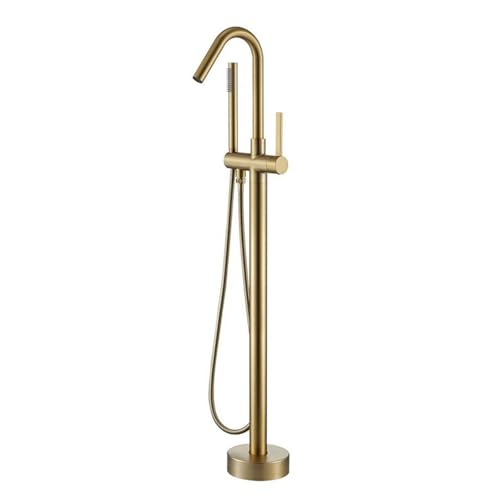 Baignier de douche de bain à rotation 360 avec pomme de douche or LWX