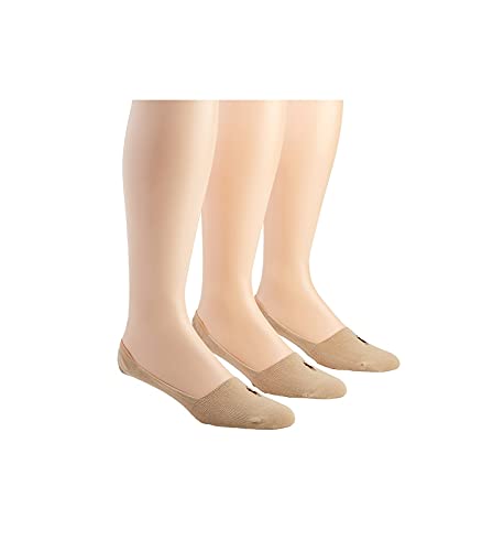 Polo Ralph Lauren Mens Dress Liners 3 Pair Pack - Lightweight Cotton Comfort With Non-slip Heel