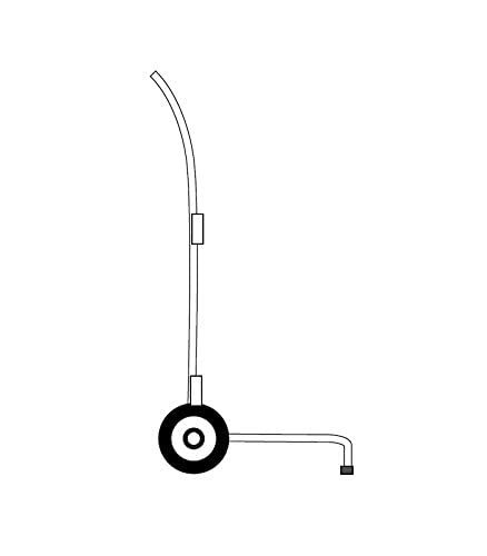 Náyade System Street Cleaning Cart Eco Plus- Carro de Limpieza viaria + Cubo Azul y Tapa 120 Lt.