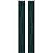 Ekena Millwork ARW102BF207X66FGH Americraft Exterior Real Wood Two Equal Panel Framed Board-n-Batten Shutters w/Double Z-Bar (Per Pair), 7"W x 66"H, Thermal Green