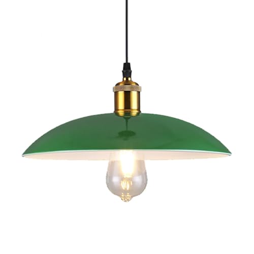 Luminaires créatifs en métal avec abat-jour vert pour bureau