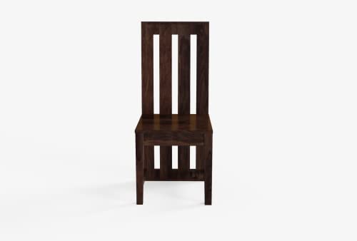 Image of Wooden Dining Table 6 Seater | Six Seater Dinning Table with 6 Chairs for Home & Restaurant | Dining Room Sets | Sheesham Wood, Walnut