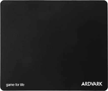 ARDVARK AVMP-01 Cloth Gaming Mouse Pad, Optimized for Gaming Sensors, Moderate Surface Friction, Non-Slip Mouse Mat - Black