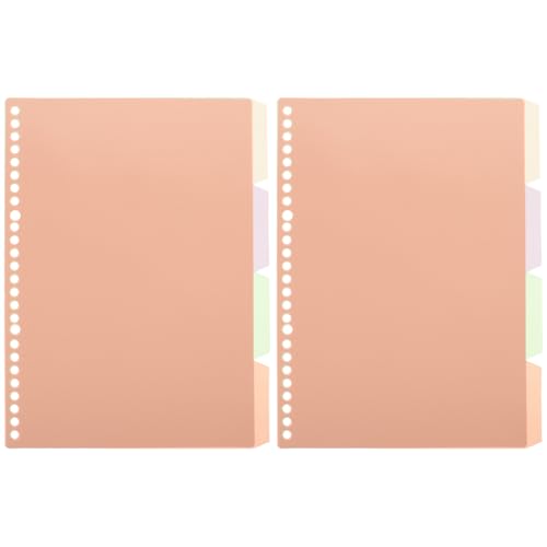 Separadores de archivos desmontables de color macaron para mejorar el orden en tus cuadernos