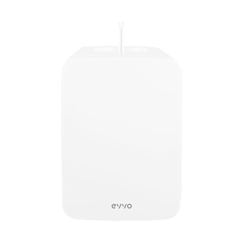 EVVO Nevera Mini F10 (Blanco), 10 L, Silenciosa, Compacta, para Bebidas, Snacks y Cosmética, Bajo Consumo, Diseño Moderno